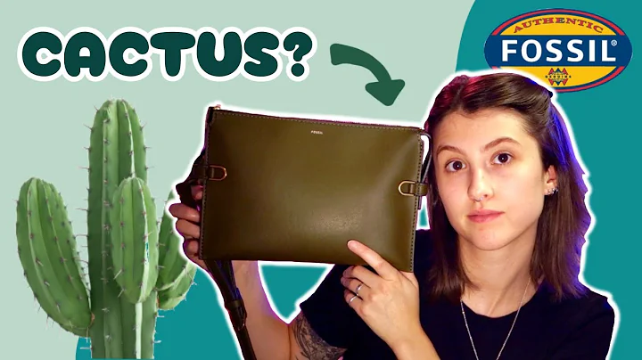 This Bag is Made of CACTUS LEATHER | Fossil Kier crossbody Unboxing & Review