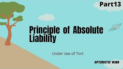 Strict Liability/ Absolute Liability/rule of Rylands vs Fletcher/ Bhopal Gas tragedy
