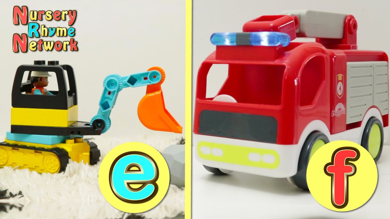 От А до Я игрушечных машинок 🚂 🚜 🚀 Обучающая песенка про алфавит для детей ❤️
