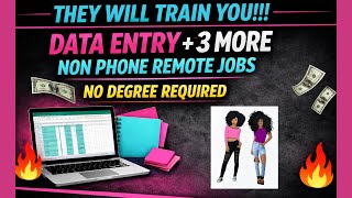 💻🔥4 Non-Phone Work-From-Home Jobs Including Data Entry (Beginner Friendly)