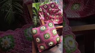 Handmade Crochet Chrysanthemum Flower Pillow Pattern Cushion Handmade Home Decorative 40X40Cm