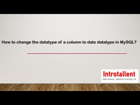 Video: WAS IST SET-Datentyp in MySQL?