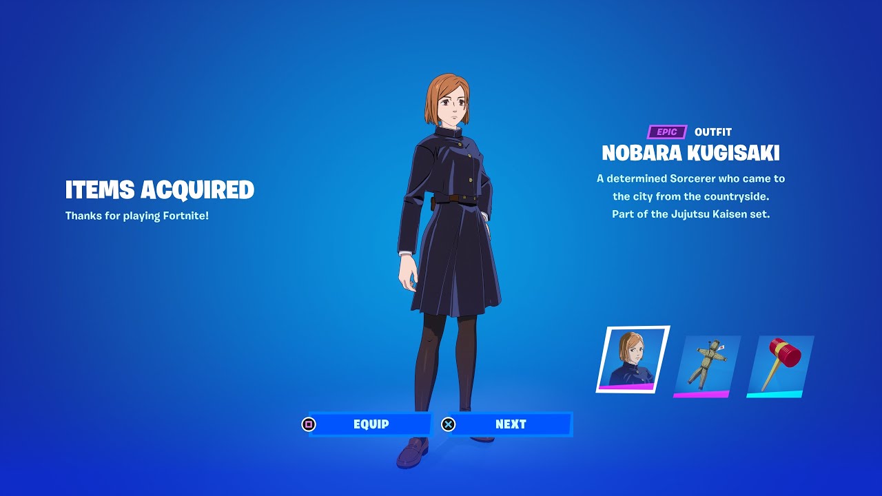 HOW TO GET JUJUTSU KAISEN NOBARA KUGISAKI SKIN IN FORTNITE! YouTube