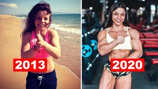 Anastasia Leonova |Then and now 2013-2020 | Muscle girl transformation from 19 to 26 years