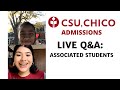 Live Q&amp;A with the Associated Students