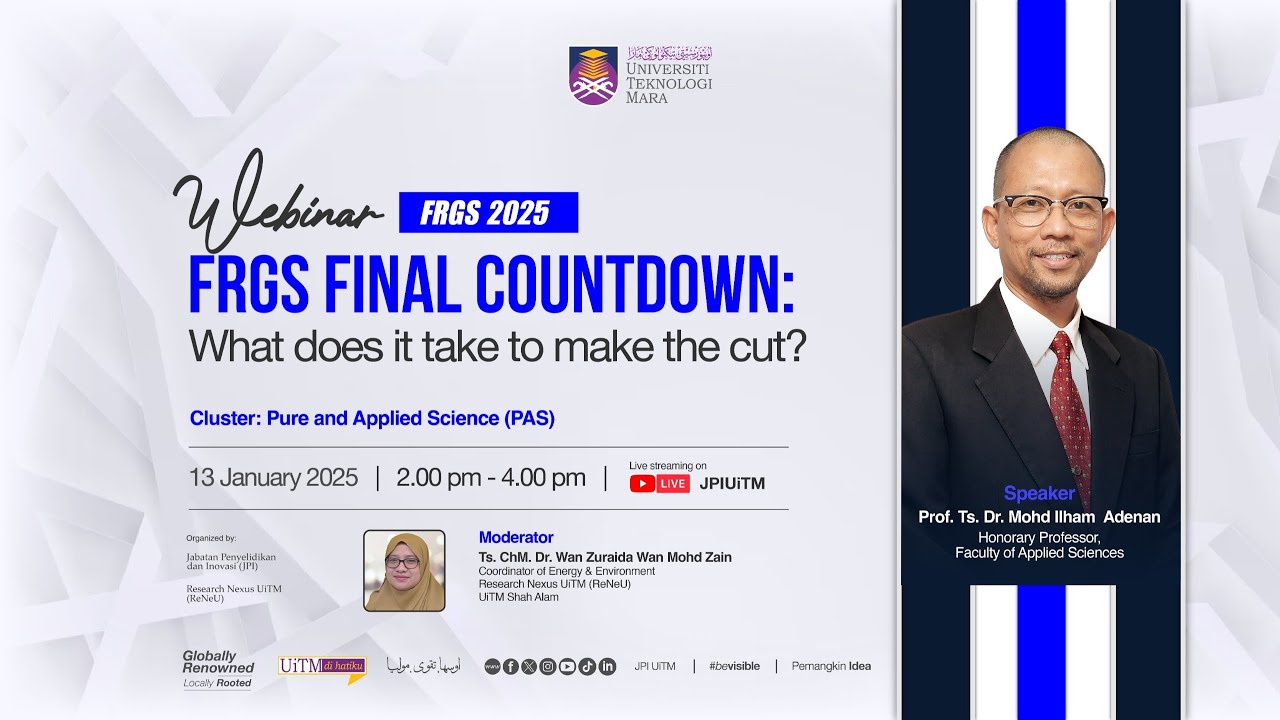 RESEARCH WEBINAR : FRGS FINAL COUNTDOWN: WHAT DOES IT TAKE TO MAKE THE ...