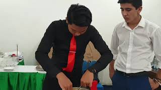 Bananes Flambées Dessert, Making Flambe Dessert. Preparing For Asean Skills Compeion. Michelle