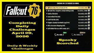 Completing Daily Challenges For April 29, 2026 - Fallout 76 Daily Challenges Guide