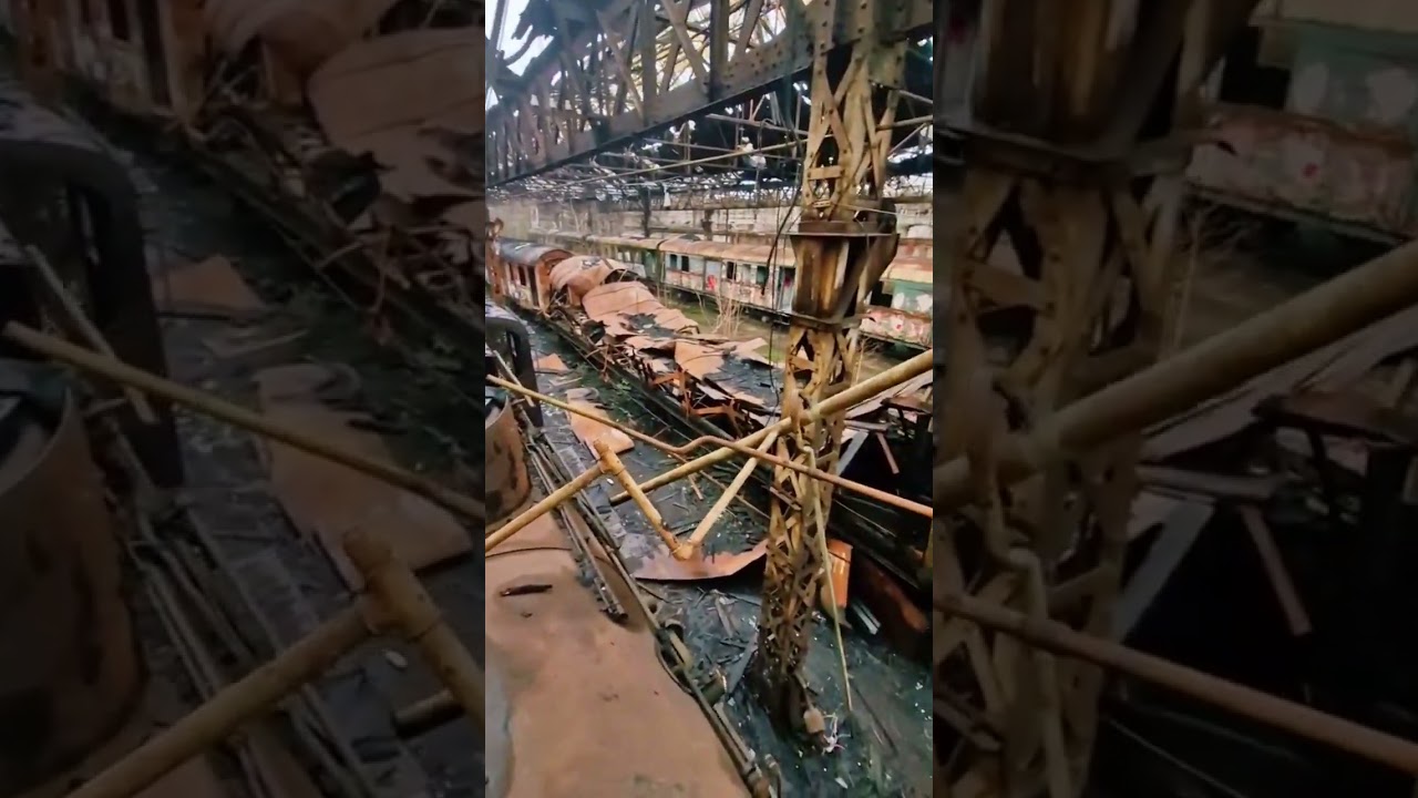 Explore this soviet train graveyard with me 