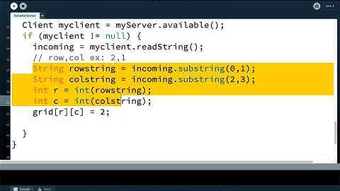 Advanced Programming: Network Programming 3 - Tic Tac Toe part 2