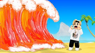 LAUF.. ein LAVA TSUNAMI KOMMT.. 🌊 (Roblox)