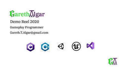 Demo Reel 2020 Gareth Algar Gameplay Programmer