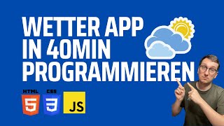 Web Wetter App in nur 40min programmieren 🌤️ screenshot 2