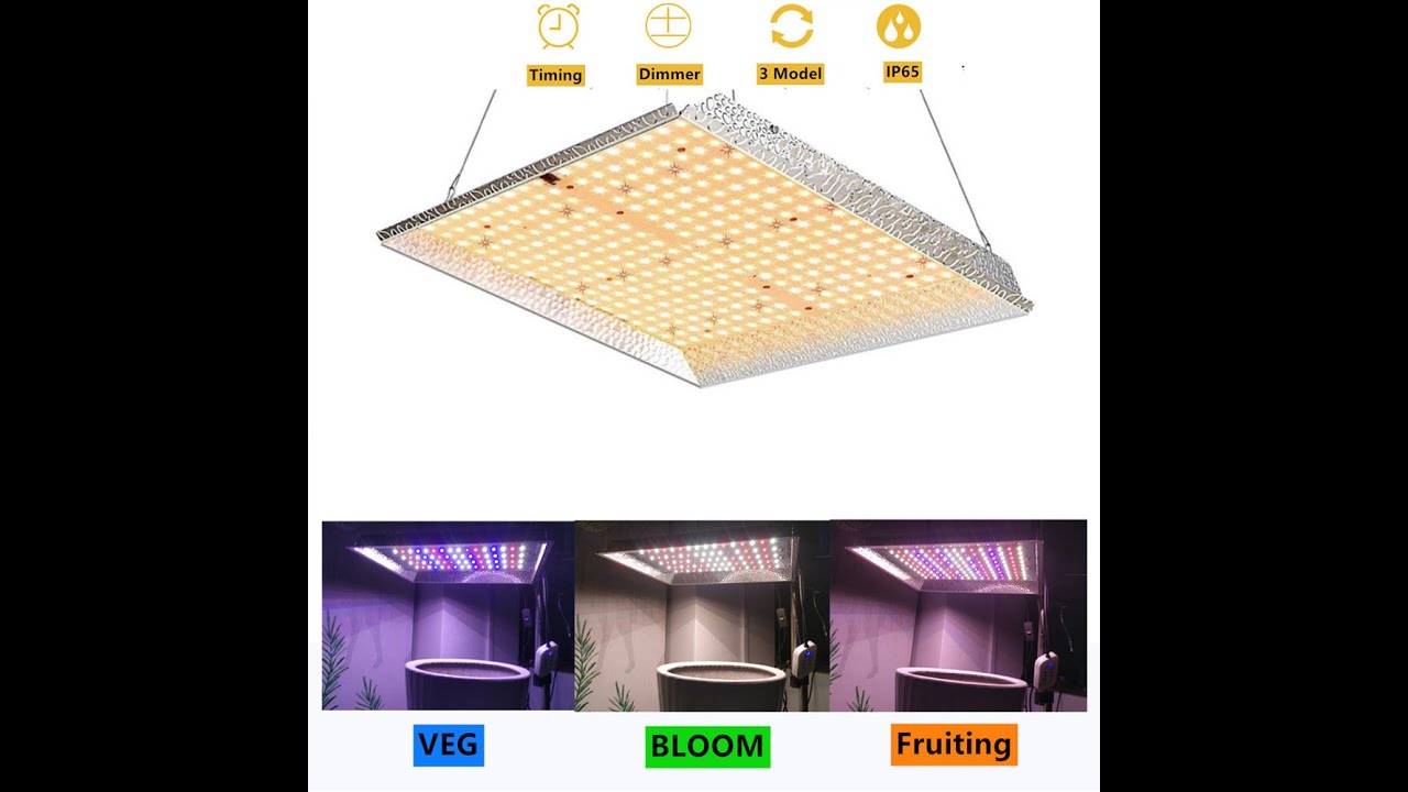 1200w Veg Bloom 9 Levels Dimmable Smart Timer Full Spectrum Uv Led Grow Light Ip65 Quantum board