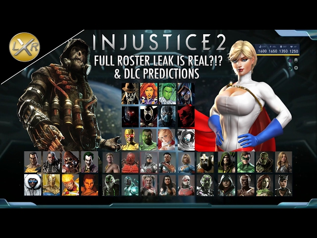 Injustice 2 Roster