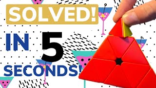 Can I Solve a PYRAMINX in 5 SECONDS?? #cubing