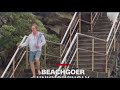 Beachgoer unknowingly crashes fashion show