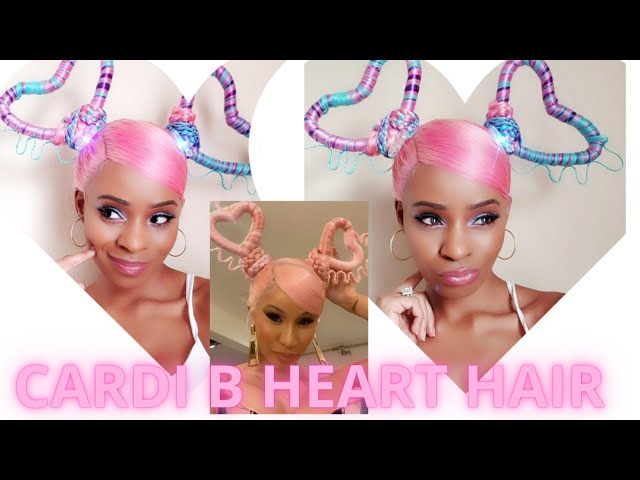 Cardi B's Heart-Shaped Wig Is the Prettiest Pink Hairstyle of the Year