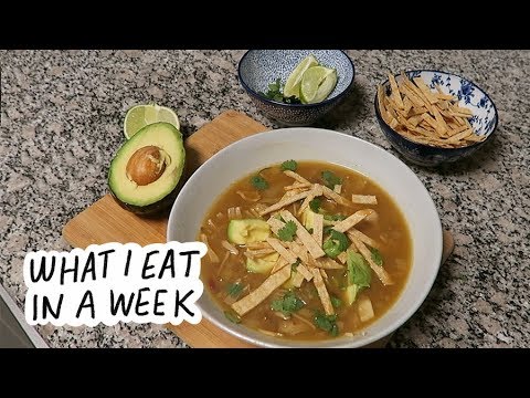 what I eat in a week (healthy + easy recipes) - YouTube