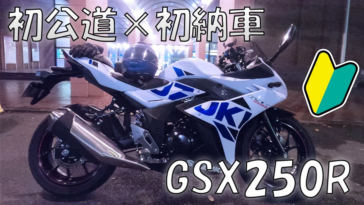 gsx250r エクスター 初納車×初公道] GSX250R ホワイトエクスターカラーついに納車