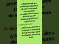 ⚙️ What is Framework? | Explained in Simple Words | Study Learn Channel #programming #education