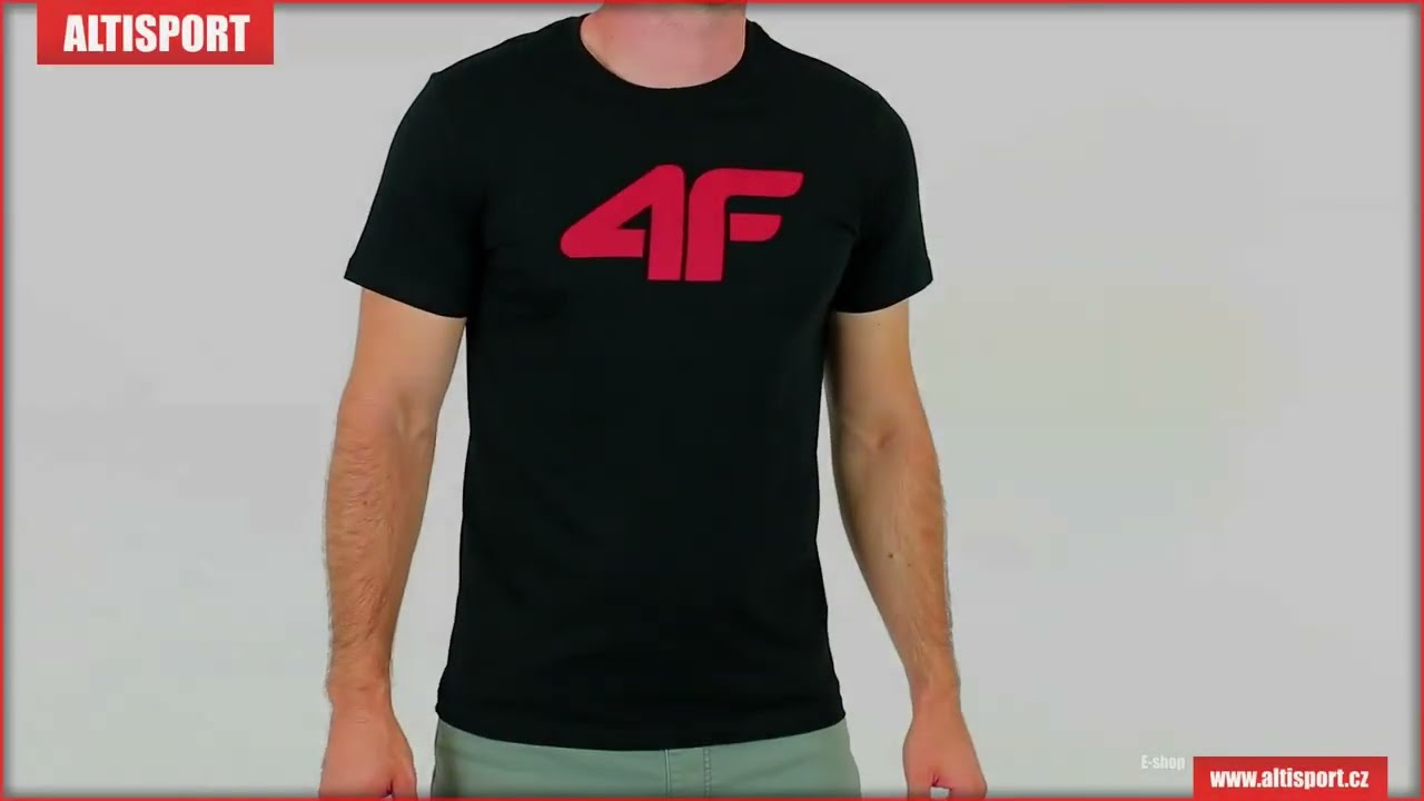 PÃ¡nskÃ© triko 4F H4Z22 TSM353 BLACK - YouTube