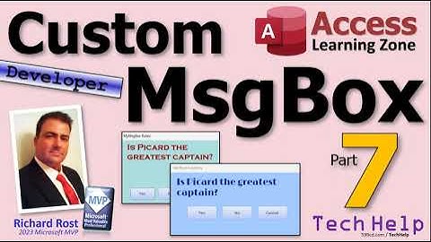 Maak een aangepaste dynamische MsgBox in Microsoft Access met behulp van VBA. Deel 7: Opmaakeigen...
