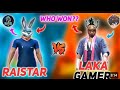 RAISTAR VS LAKA GAMER // RED NUMBER CHALLANGE // 1 VS 1 CLASH // WHO WON?#youtubeshorts #youtubeshor
