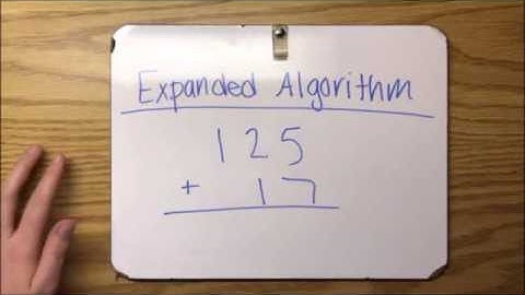 Addition: Expanded Algorithm