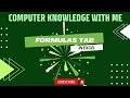 Formulas Tab in MS Excel | Full Explanation of Formulas Tab in MS Excel.
