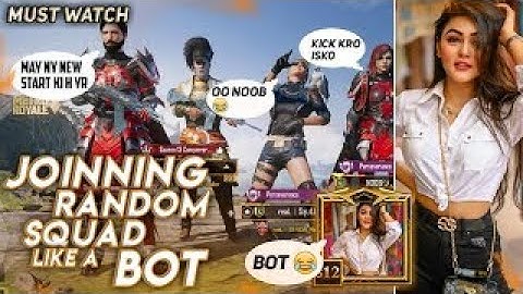 PART 2 | JOINED THE RANDOM SQUAD LIKE BOT | PUBG MOBILE | Bilal Gaming