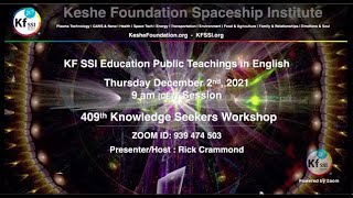 P1   409th Knowledge Seekers Workshop; December 2, 2021