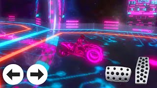 Tron Bike Extreme Stunts - Mega Ramp Light Bike Android Gameplay screenshot 1