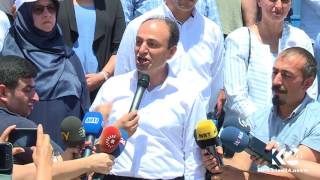 Osman Baydemir grup toplantısında Ey Reqip marşını okudu Resimi