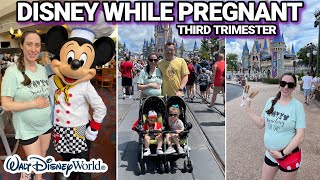 PREGNANT IN DISNEY - THIRD TRIMESTER | Going to Disney While Pregnant | Taking Toddlers to Disney