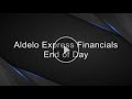 Aldelo Express Financials End of Day