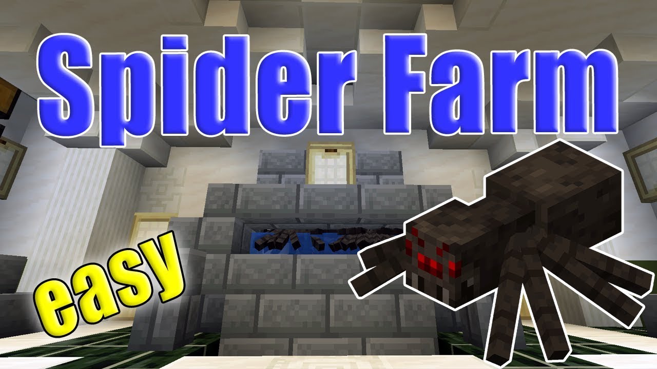 Spider XP Farm Minecraft (works in 17.177)  How to make an easy Spider Farm