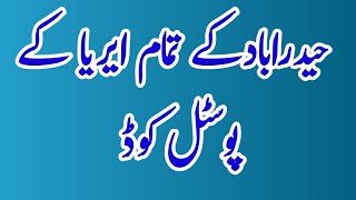Postal code of Hyderabad all area