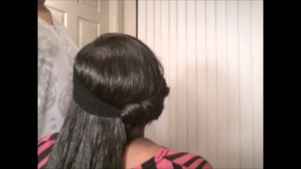 05 Heatless Headband Curls YouTube