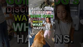 A Little Girl Touched My Guide Dog's Nose… Watch What Happens 😱🦮 | Eddie the Guide Dog #Shorts