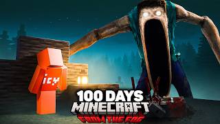 I Survived 100 Days in VR From The Fog in Minecraft...