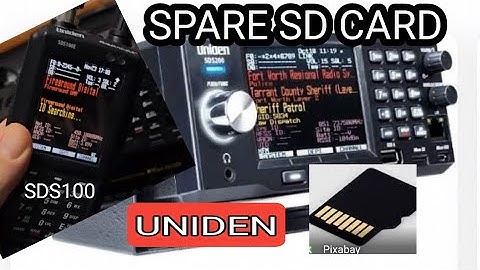 UNIDEN SDS100/200 CREATE SPARE SD CARD