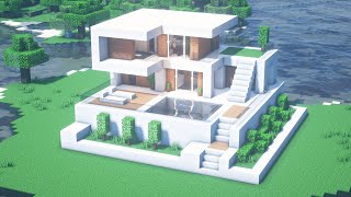Minecraft Large Modern House Tutorial #23 - How to Make in Minecraft