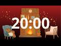 Cozy Autumn Nights 🍁 20 Minute Countdown Timer for Study &amp; Focus (No Music)
