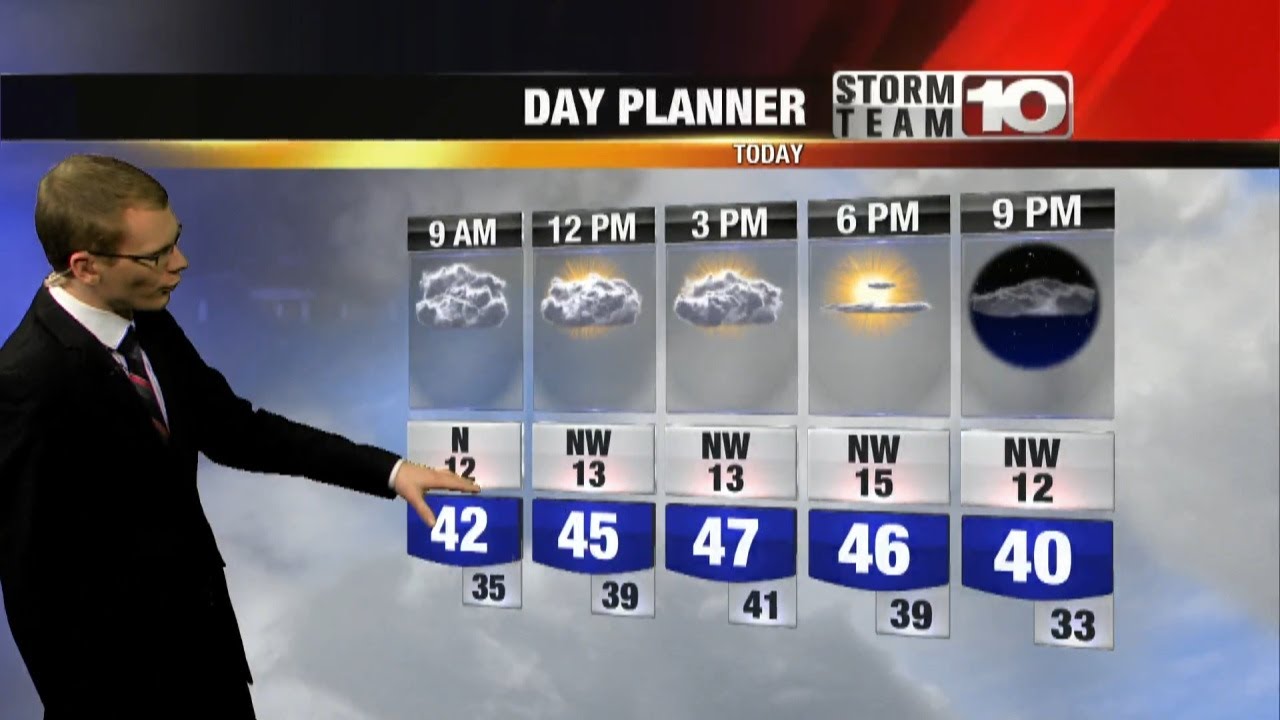 Chillier air settles in for the weekend - YouTube
