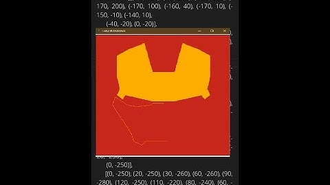 Draw Iron Man In Python❤ Turtle With Code #IronMan #Marvel #pythonturtlegraphics | Ajcoding