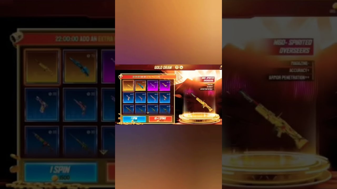 New Gold Draw Event| FreeFire.