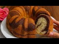 Soft &amp; Delicious Marble Cake | Easy, Two-Color Cake Recipe for Beginners