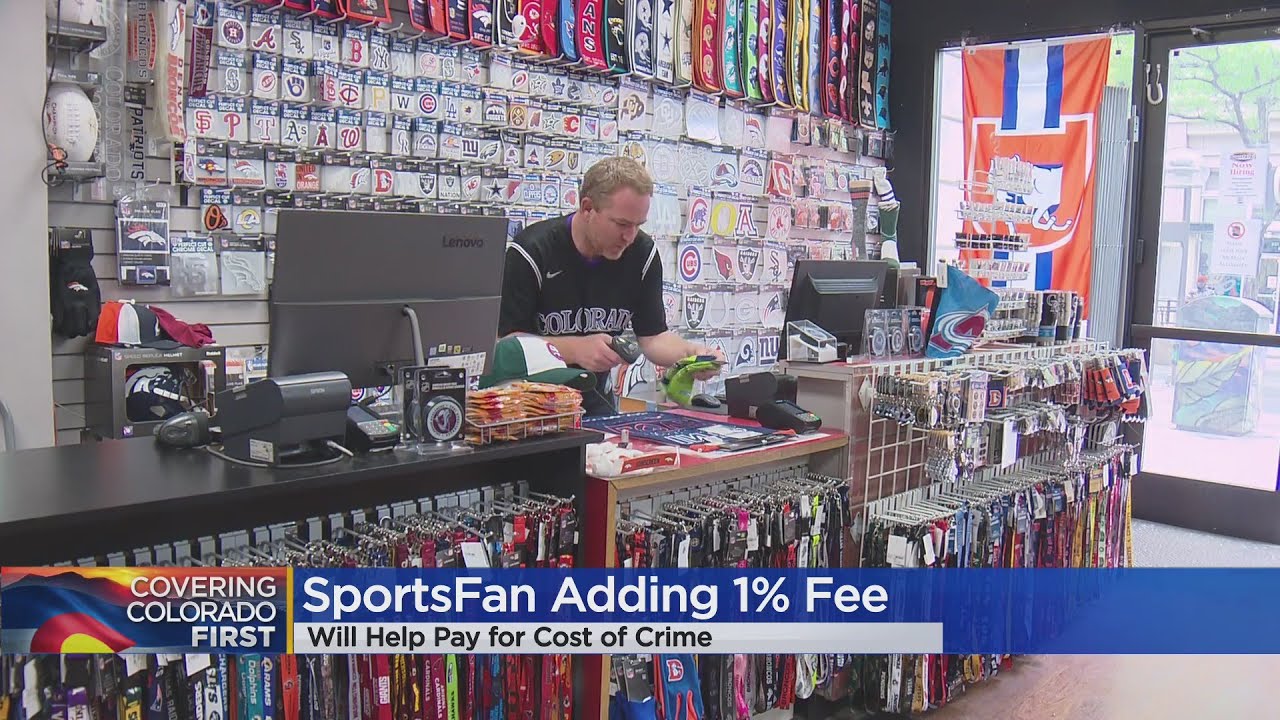 Some Downtown Denver Businesses Add 1% 'Crime Spike Fee' To Sports  Merchandise - CBS Colorado