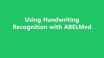 Using Handwriting recognition in Windows slates & tablets with ABELMed